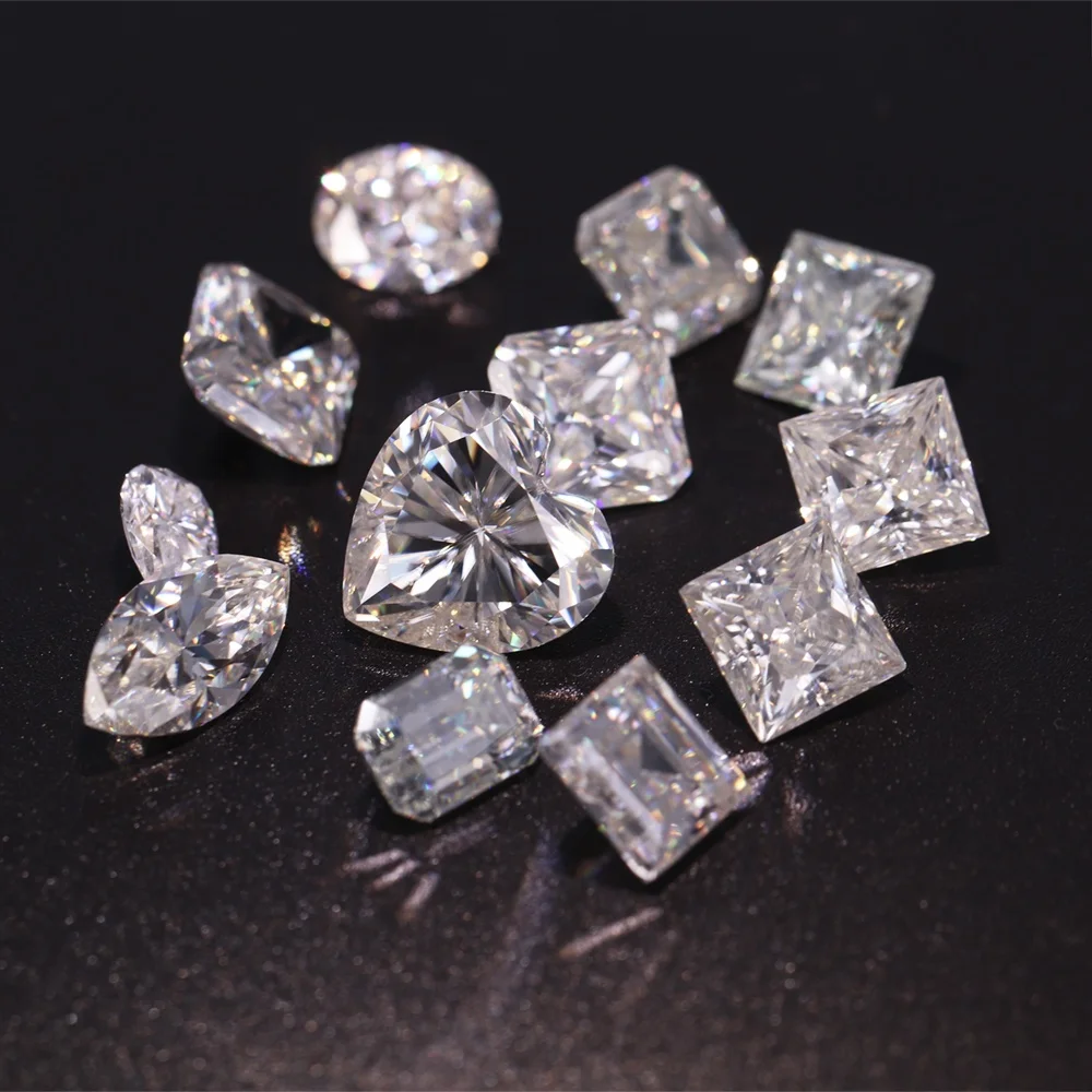 

Wholesale DEF Color VVS Clarity Heart Star Cut Moissanite Diamonds