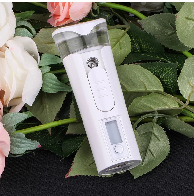 纳米喷雾器面部喷雾蒸笼便携式面部喷雾器多功能动力银行 & 皮肤水分