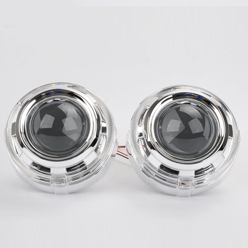 RR  China Supplier ! 3.0 Inch Bi Xenon Hid  Projector Lens Light Angel Eyes  LED Shrouds  For Car Parts