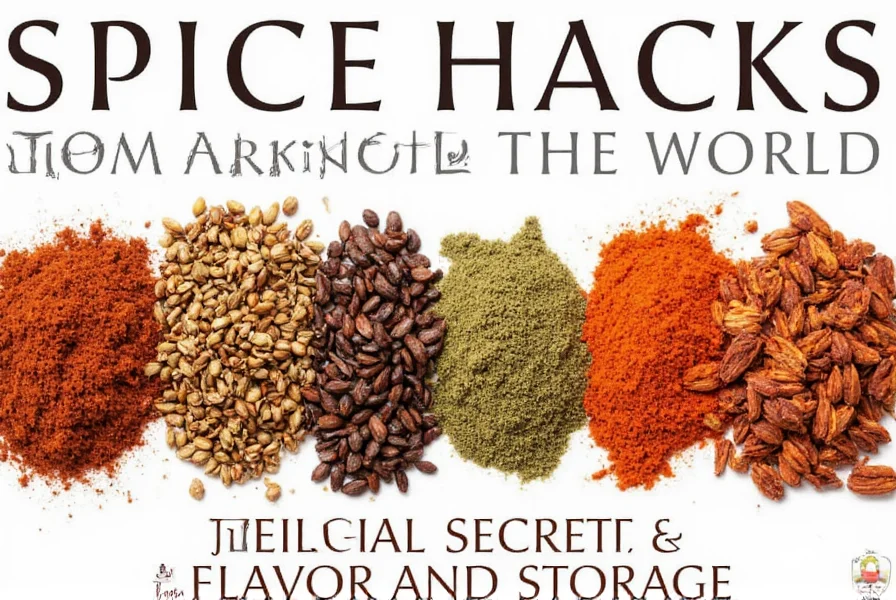 Various spice containers and storage solutions