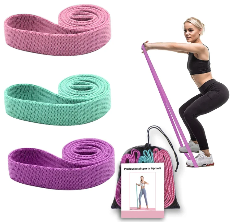 

1011-11# Long Resistance Band Fabric Pull Up Assistance Bands Sets, Black,grey,pink,mint,purple