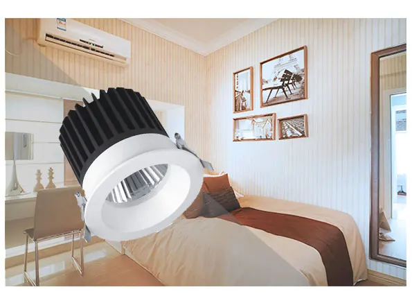Hot sale round shape 25W 40W Aluminium Adjustable  led ceiling light for indoor lighting