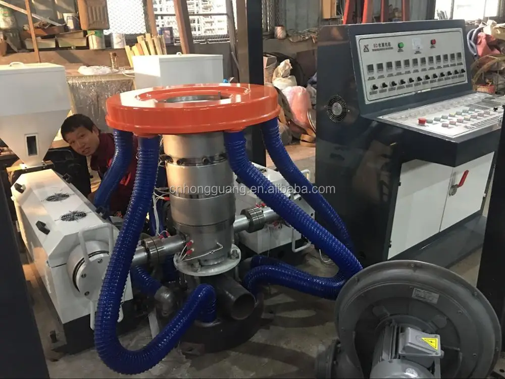 
automatic 3 layer 2 screw biodegradable ABA plastic mulching film blowing machine 