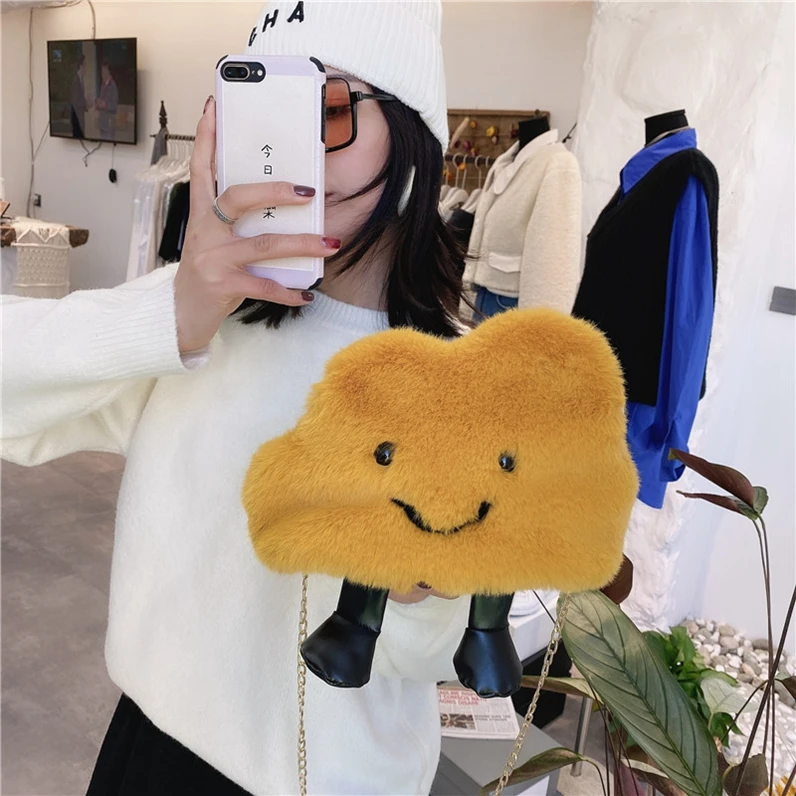 

XP1488 Shangxin cute furry small bag girl custom messenger bag