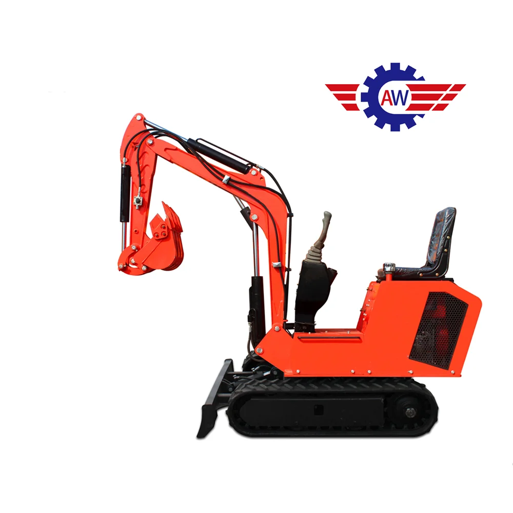 

China aw08 0.9t crawler excavator mini digger machine new excavator with good prices