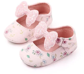 Spring&Autumn High Quality Soft Sole Princess Shoes Toddler Baby Girl Walking Shoes details
