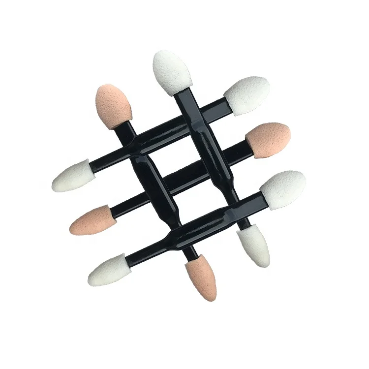 
Factory Direct Selling Disposable Dual-end Sponge Eyeshadow Applicator with Foam Tip 