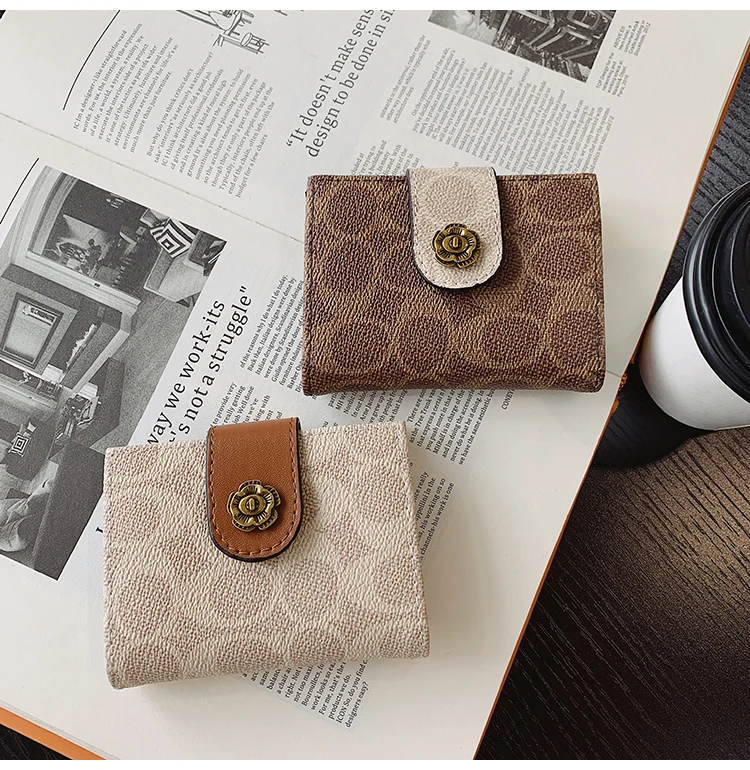 

Card Slot Women Purse Wallets Trendy Fashion Card Holder Women Wallet Wholesale Manufacturer ECO Pu Leather Purse for Ladies, 2 colors