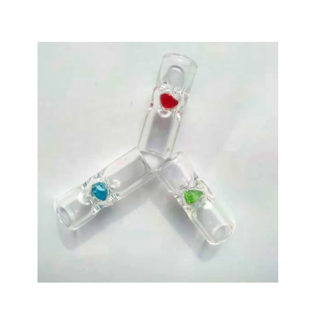 

2021 hot-selling multicolor 33mm clear glass pipe Smoking pipes bulk wholesale, Color mixing