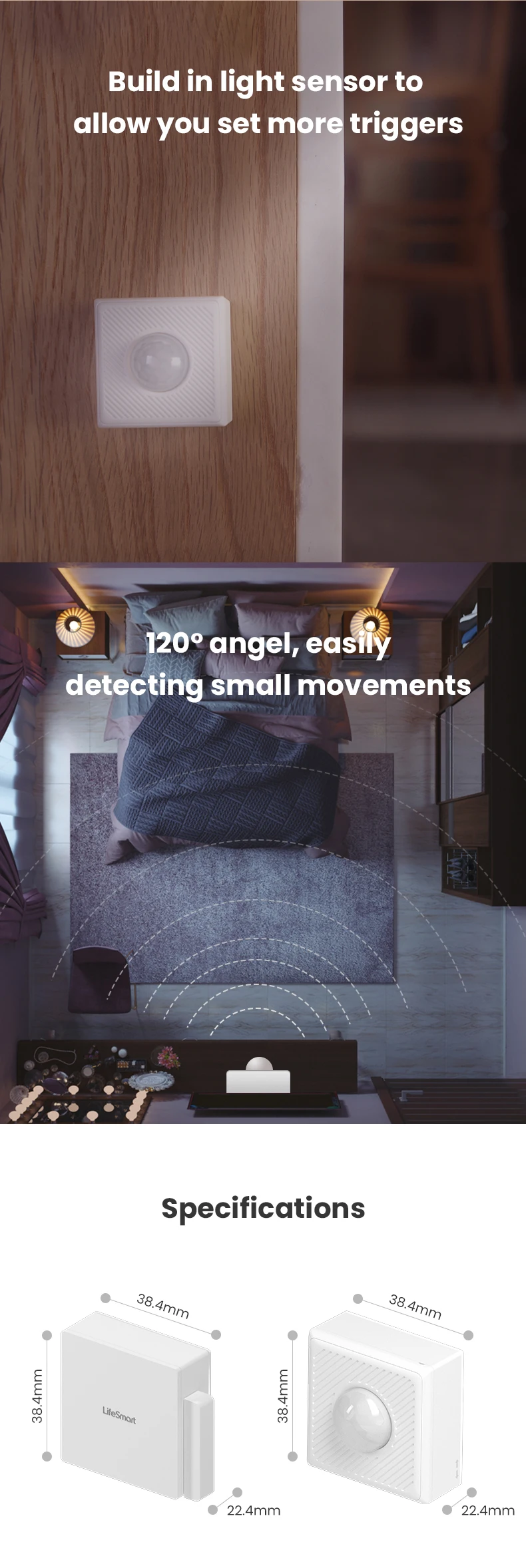 Lifesmart Cube Motion Sensor - Smart Home Security Solution