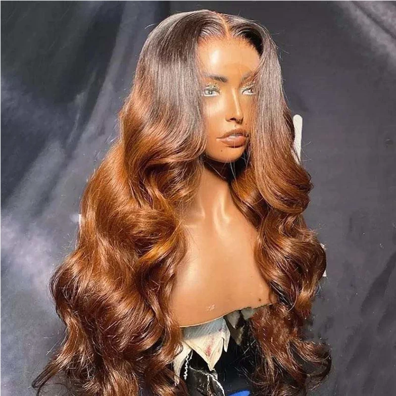 

highlights natural human hair wig ombre 1b/27 body wave brazilian hair wigs for black women 12a grade virgin hair closure wig