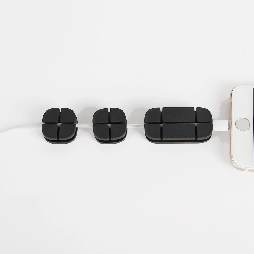 

Manufacturer directly Home accessories TPR Noctilucent Mysterious adhesive silicone maze cable management Desktop Wire Organizer