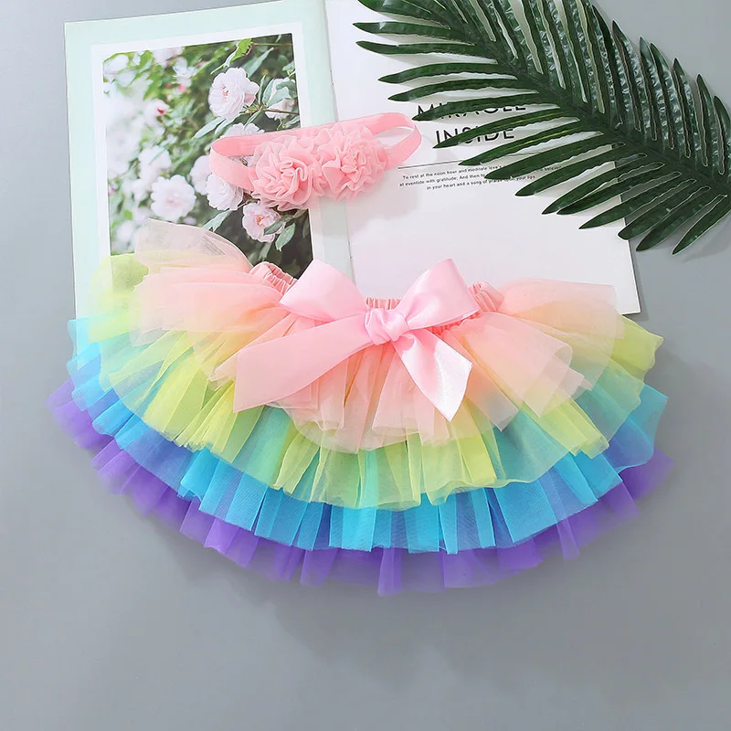 
Baby Girls Beautiful Chiffon Fluffy Pettiskirts Tutu Princess Party Skirts Ballet Dance Wear Pettiskirt 
