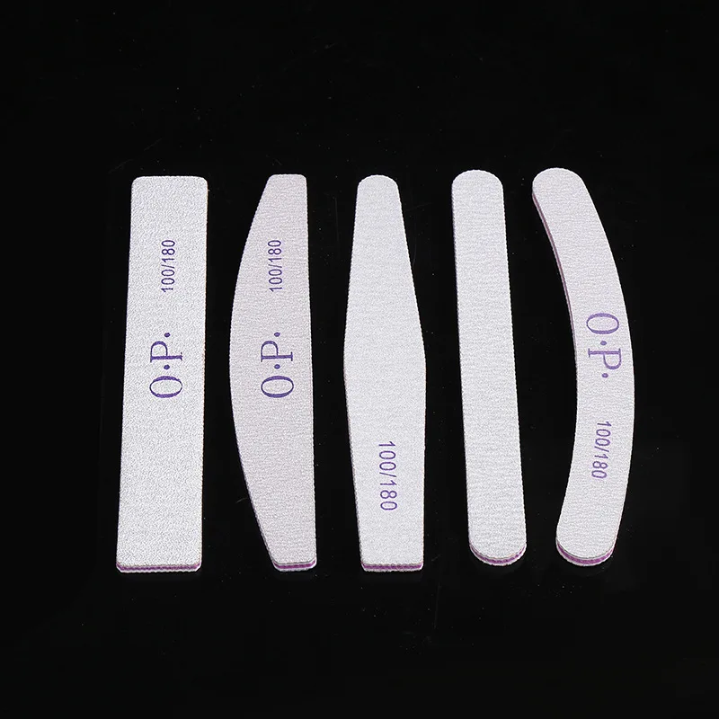 

Factory direct sale professional custom printed beauty private label disposable 100/180 buffer nail file