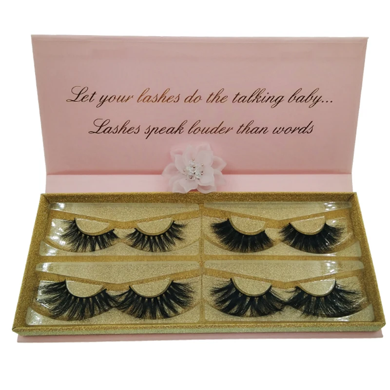 

Wholesale lash eyelash vendor customized boxes eyelashes 3d mink, Natural black color