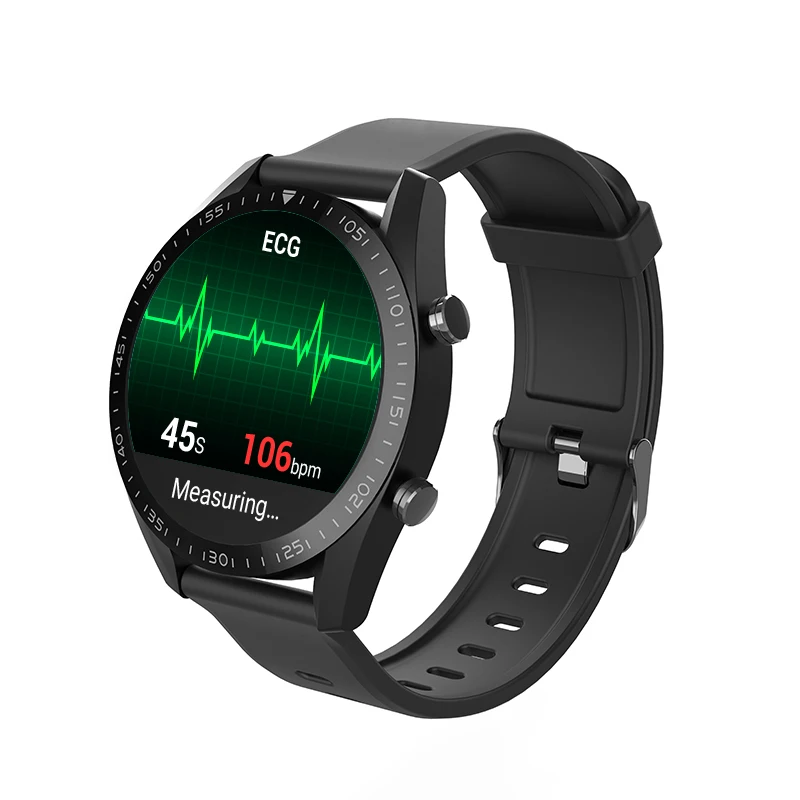 

Metal Frame ECG Blood Pressure Monitoring Smart Watch Band ECG Temperature SpO2 and bp Monitor Smart Watch