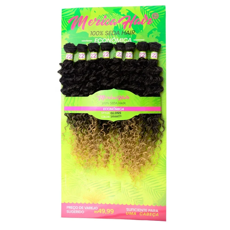 

Super star synthetic hair 8 pieces one set high temperature heat resistant kinky synthetic weave hair packs, 4#