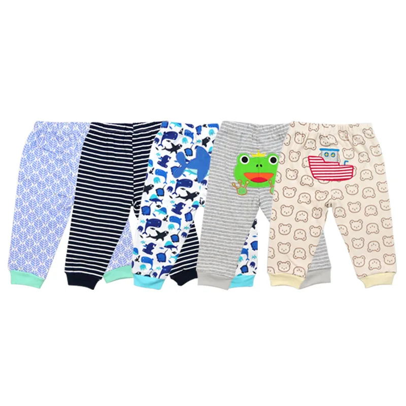 

Baby Pants Baby Clothes Baby Leggings 5PCS Pack Newborn Cotton Trousers, Picture shows