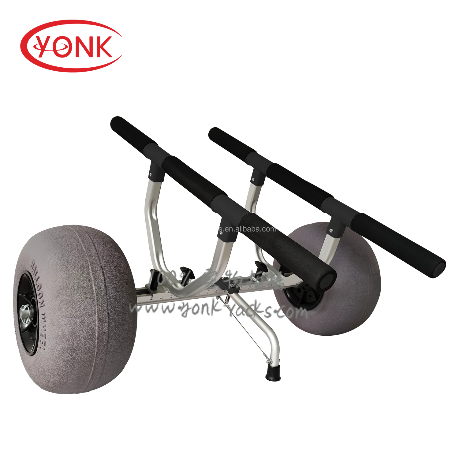 

YONK Heavy Duty Kayak Cart Width Adjustable Canoe Cart with Big Balloon Wheels