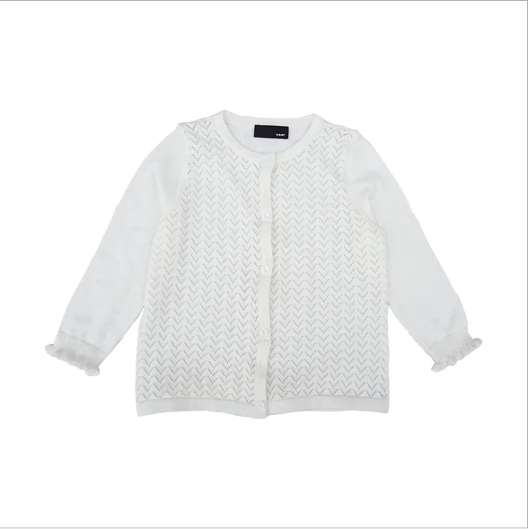 

Wholesale Autumn Spring golden shiny Knitted Children Sweater Solid Cotton Kids Girls Sweater Cardigan, Picture