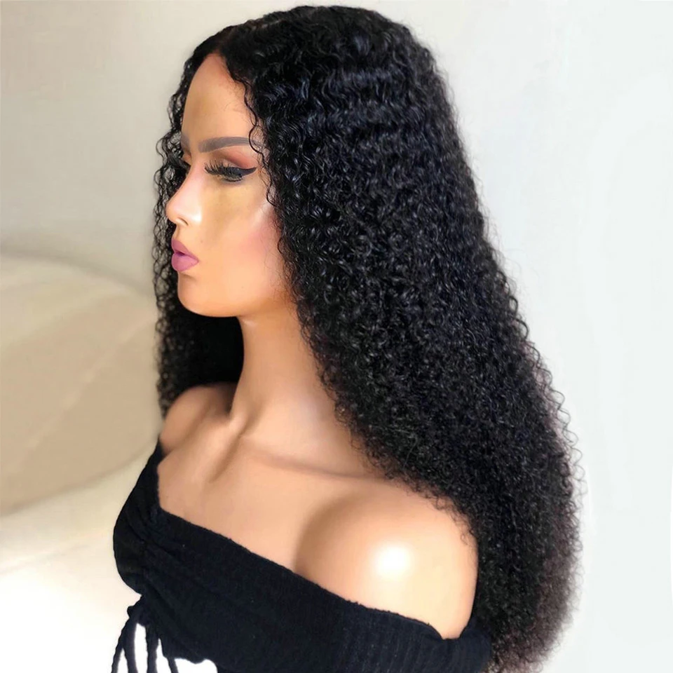 

Jerry Curly Lace Front Wigs With Baby Hair, 4*4 Closure Wig Pre-Plucked Human Hair Wigs for Black Women