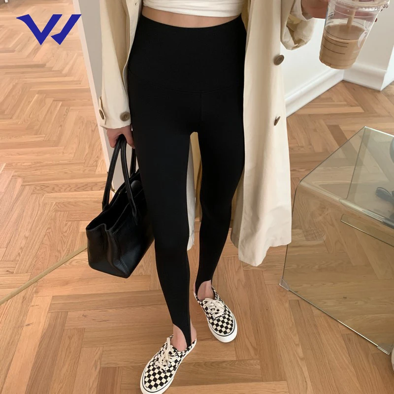 

Retro stepped Barbie pants autumn and winter bottoming and wearing high-waist stretch shark pants women's yoga sweatpants, Picture
