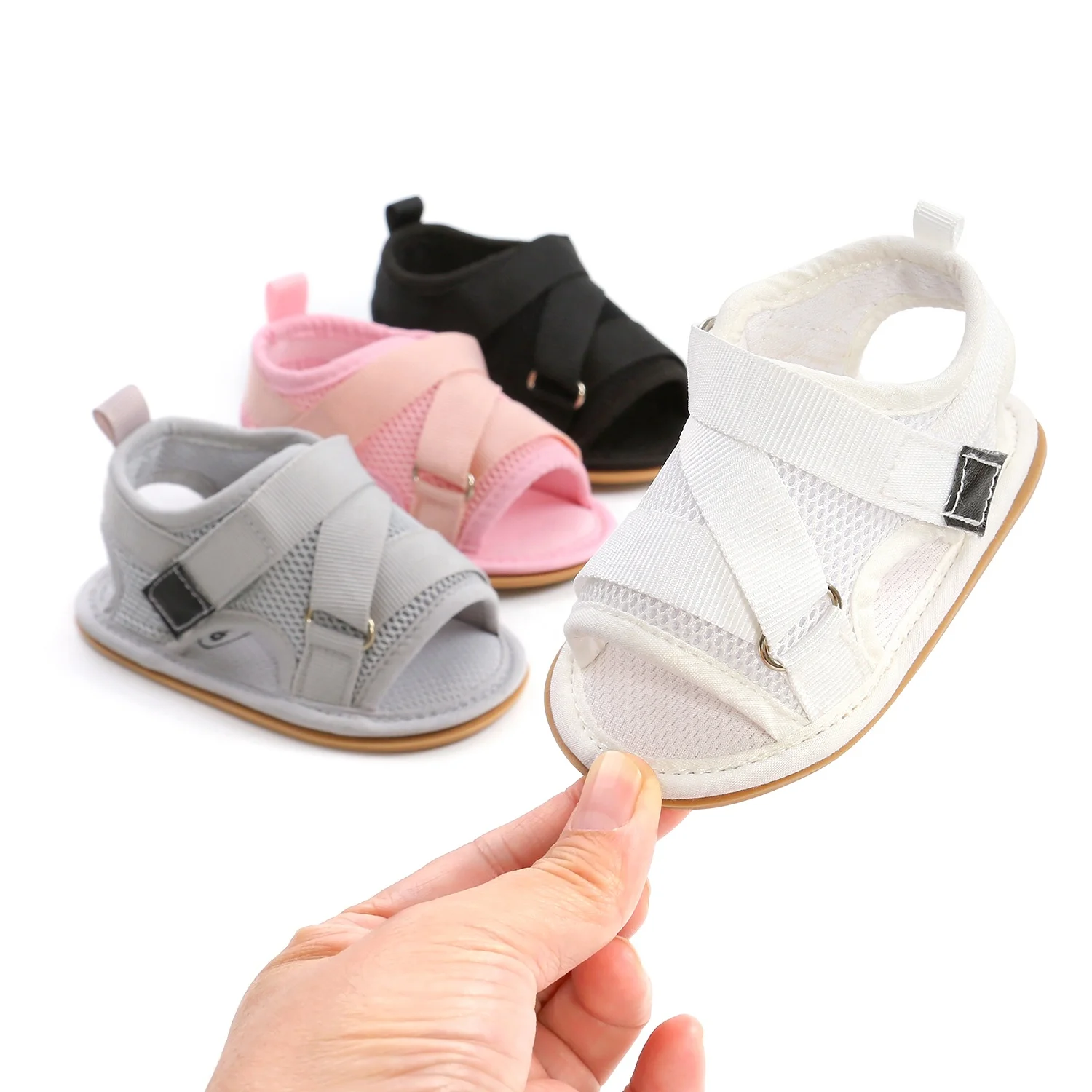 

Mesh Toddler Summer Infant Barefoot Newborn Sports Baby Sandals for Girls and Boys