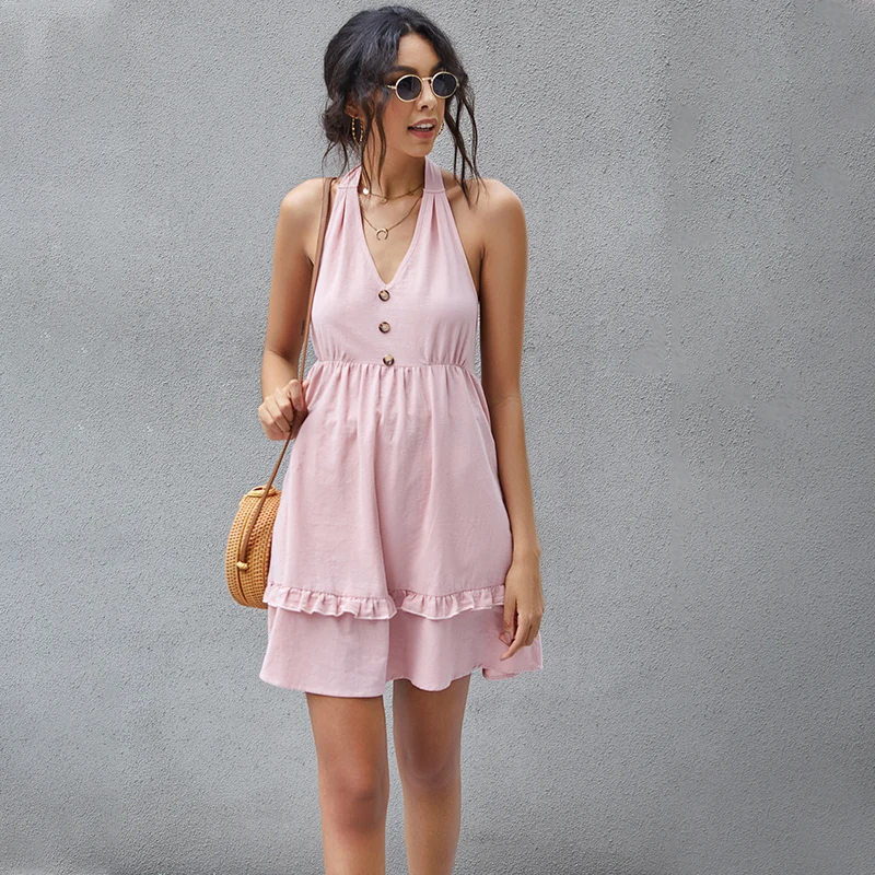 
bandage shoulder elegant women backless sexy casual dress hxmp 