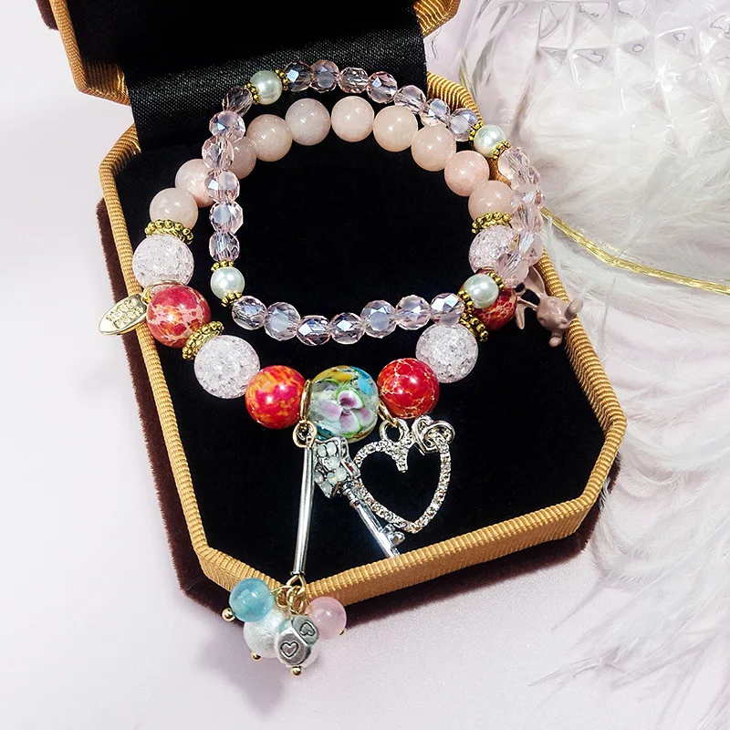 

Sample Free 22 designs feminine goddess natural crystal bracelet