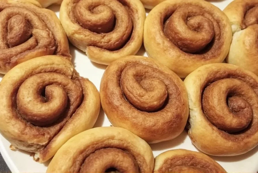 Comparison of authentic pioneer-era sweet breads versus modern cinnamon rolls with ingredient timeline