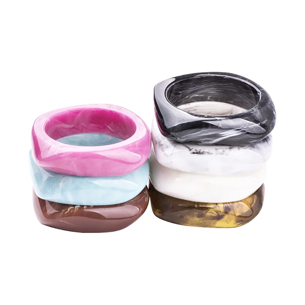 

wholesale wide resin acrylic plastic bangles bracelet women bracelets jewelry, Rich colors