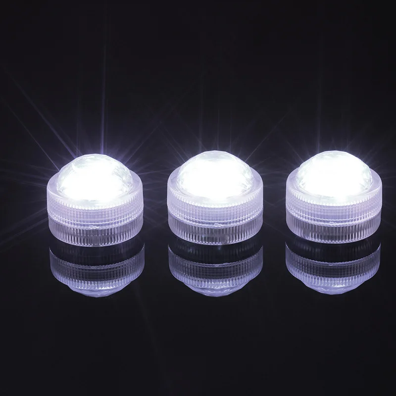 Super Bright 3 LED Submersible Floralytes Waterproof LED Mini Party Tea for Wedding Events Decor