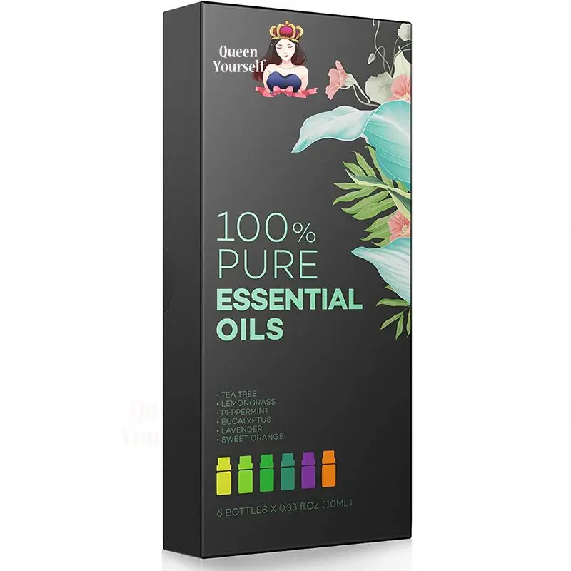 

6 Formulas Therapeutic Grade Organic Essential Oil Set 100% Natural Floral Aromatherapy Fragrance Essential Oils for Diffuser