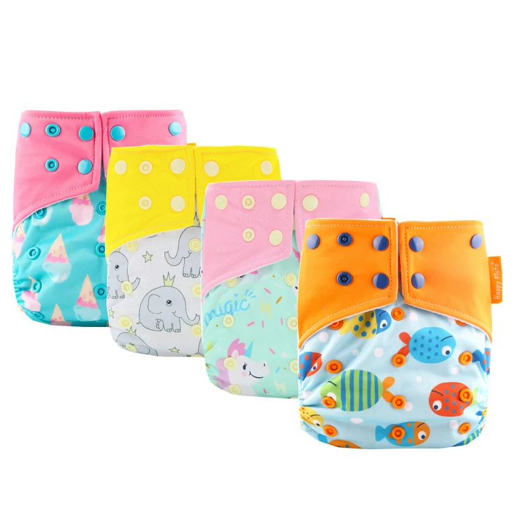 

Elinfant suede cloth high quality wholesale customized design washable reusable waterproof baby cloth diaper