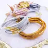 2019 New Design Bracelet All Weather Glitter filled Bangles Set