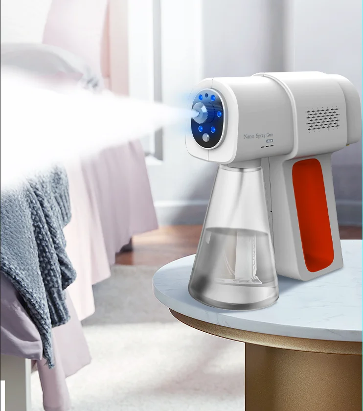 

handheld sanitizer machine spray mist fog rechargeable battery nano spray gun wireless disinfection sterilizing machine