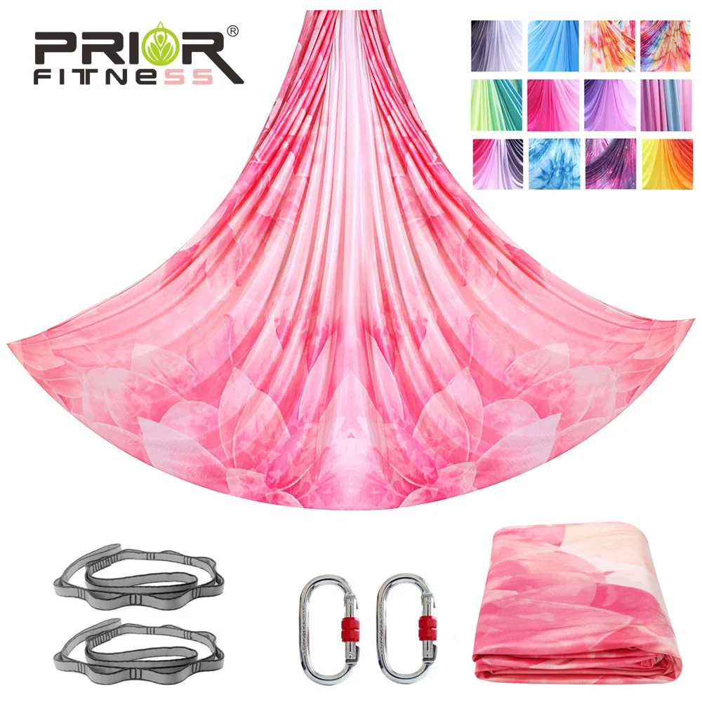 

2021 NEW Design aerial Yoga Swing Hammock 100% Nylon Mandala Gradient color Aerial Swing Hammock