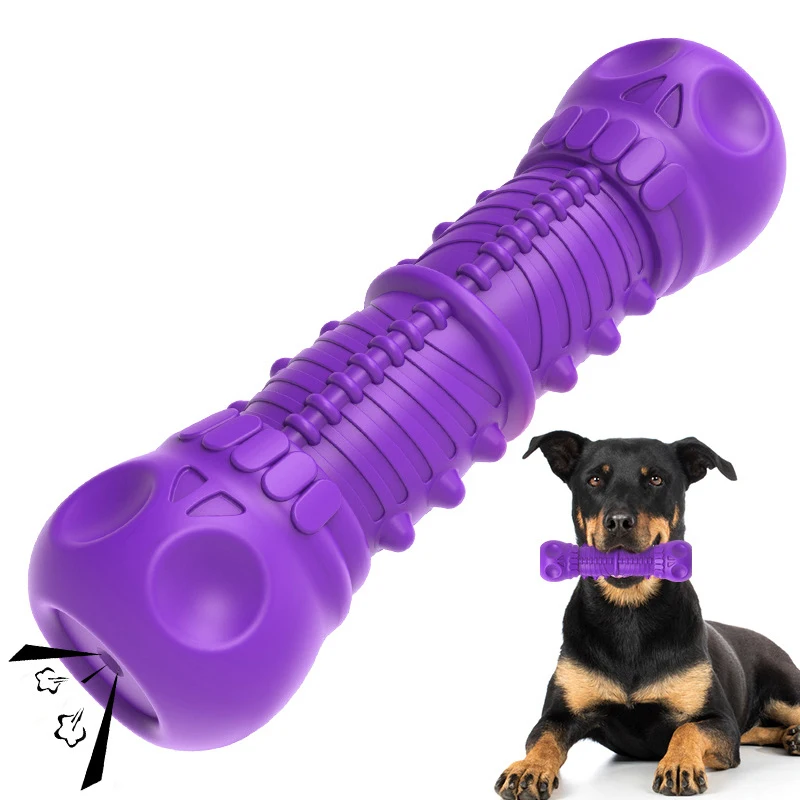 

Wholesale Skeleton Vocal Bone Molar Rod Bite Resistant Simulation Dog Toothbrush Dog Toy, Colorful
