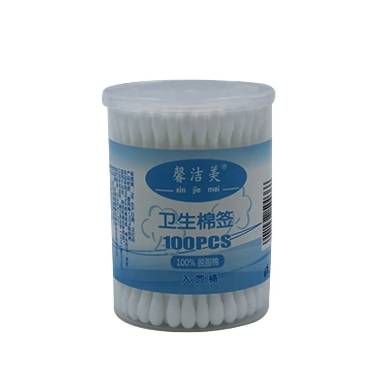 

black cosmetic ear cleaning cotton buds cotton swabs