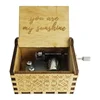 Personalized Crank Wooden Music Box You Are My Sunshine Music Box