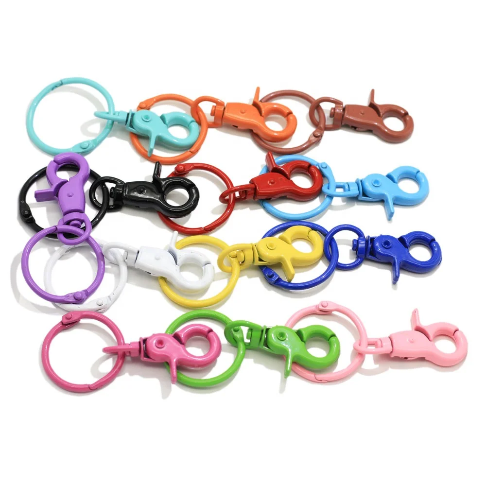 Diy Jewelry Accessories Keychains Color Paint Lobster Buckle Key Chain Handmade DIY Key Ring Keychains for Women Fashion Jewelry