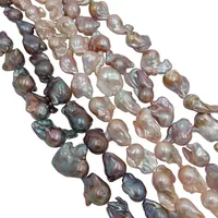 

16-27 mm biggest baroque shape keshi pearl loose freshwater pearl in strand .