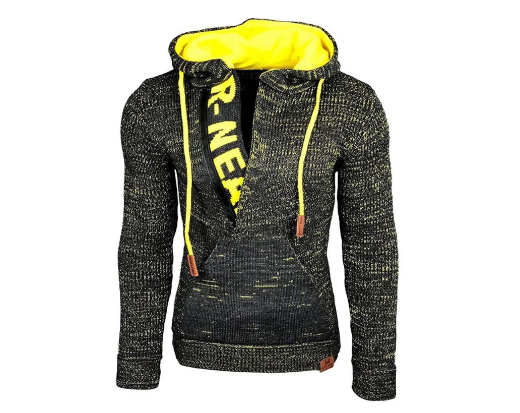 

Autumn/winter hot style men's mixed color sweater pullover hoodie long sleeve sweater coat