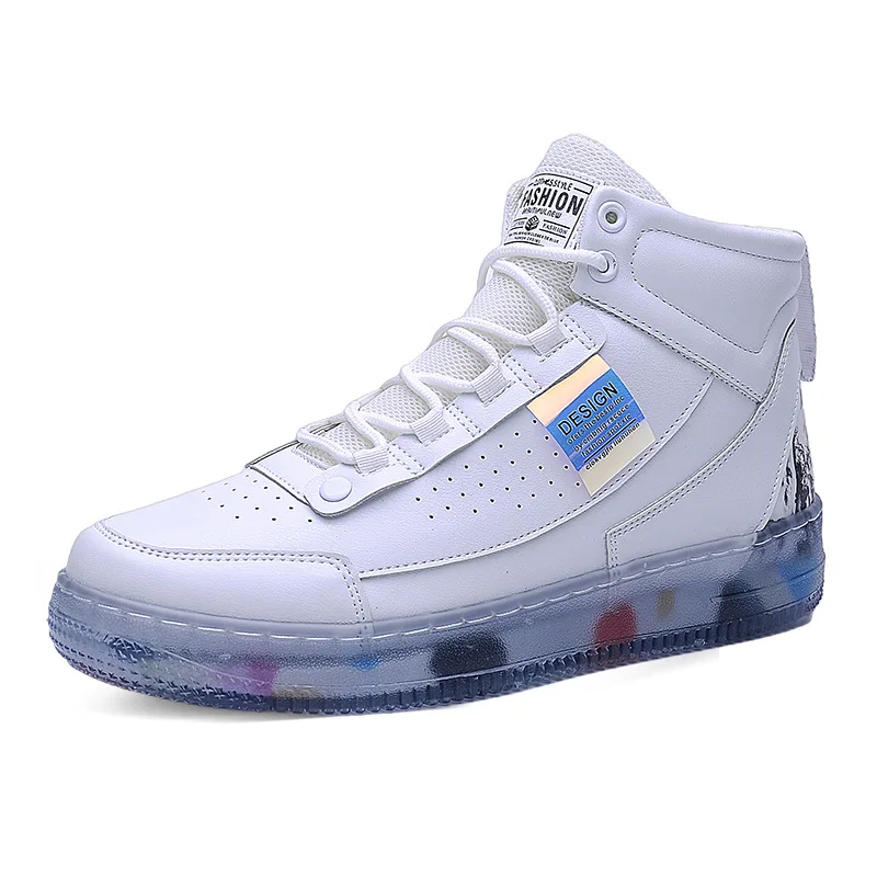 

2021 new Korean version of men's high-top sneakers fashion trend sports and leisure trend shoes, Picture