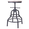 Factory antique American design adjustable perfect handcraft swivel industrial bar chair