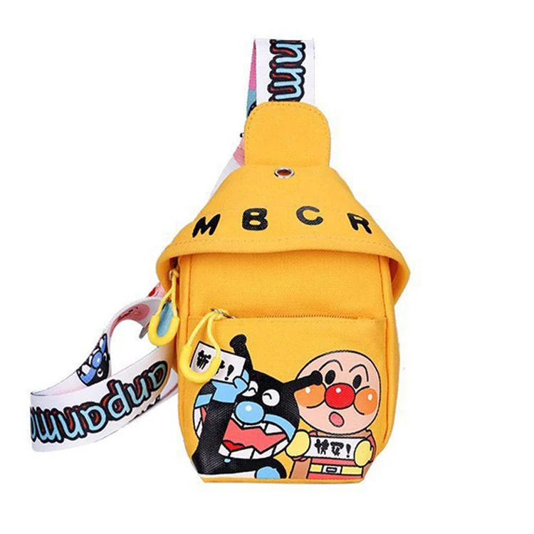 

High quality cute kids messenger purse Cartoons canvas Chest bags mini waist bag Handbags