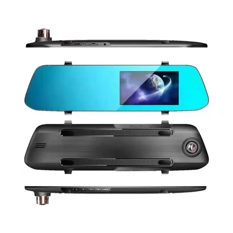 

Cheap Car Dvr Camera Dual Lens 4.5 Inch 1080p Car Front Camera Dash Cam Rear View Mirror Video Recorder