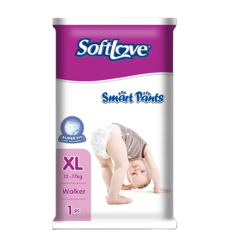 

Free Sample Softlove L Size Wholesale Diaper Comfot Care Baby Pants Diaper