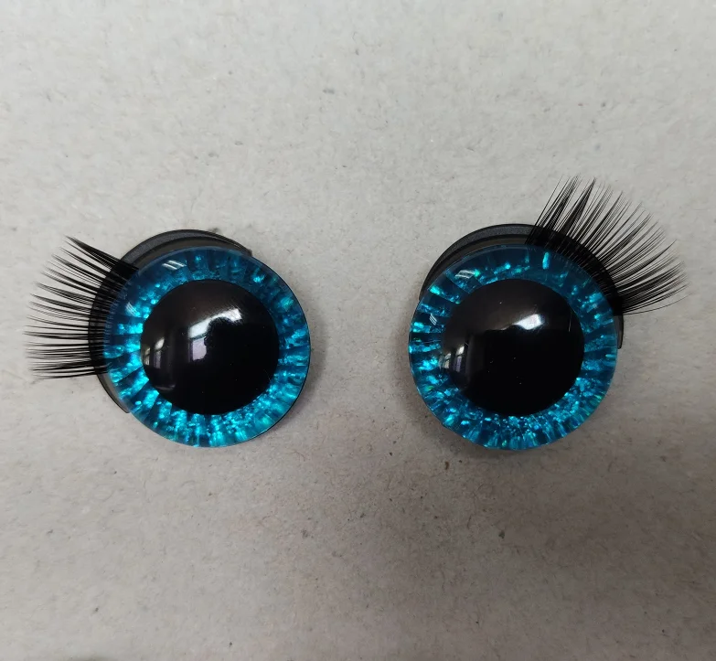 Patented Plastic Crystal Big Glittery Shiny Sparkle Toy Eyes 35mm With
