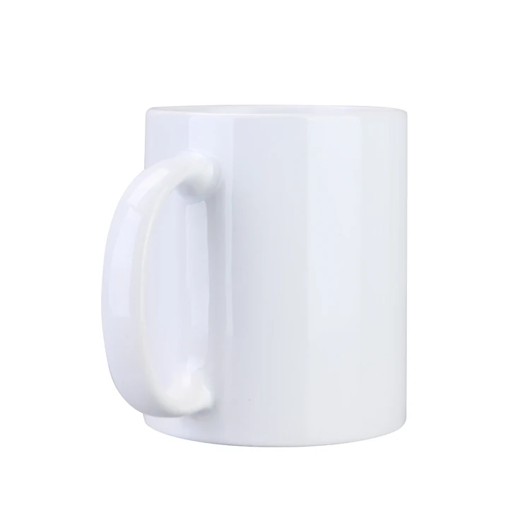 

11 oz 11oz white coated sublimation white mugs ceramic printed mugs, Black red blue customized
